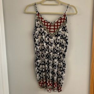 Blue Rain Elephant Romper